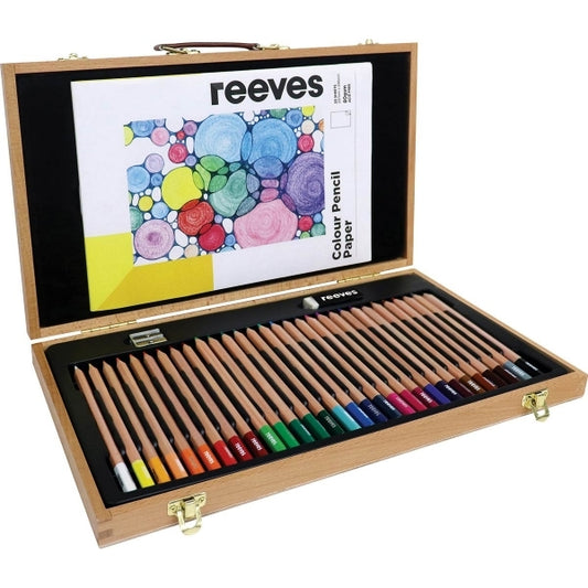 Reeves Coloured Pencil Wooden Box SetReeves Colour