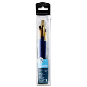 3pce Brush Set Camel & Bristle