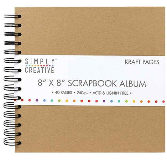 Simply Creative Album 8x8 - Kraft Plain