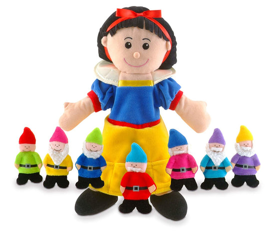 Snow White & Seven Dwarfs Hand & Finger Puppet Set