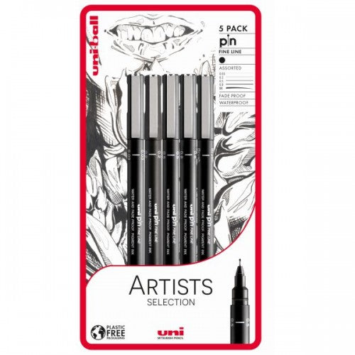 Uni Pin 5 Peice Bc Fine Line Artist Pack